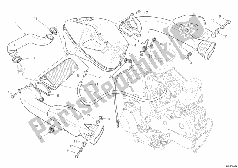 Toutes les pièces pour le Admission du Ducati Superbike 1198 SP 2011